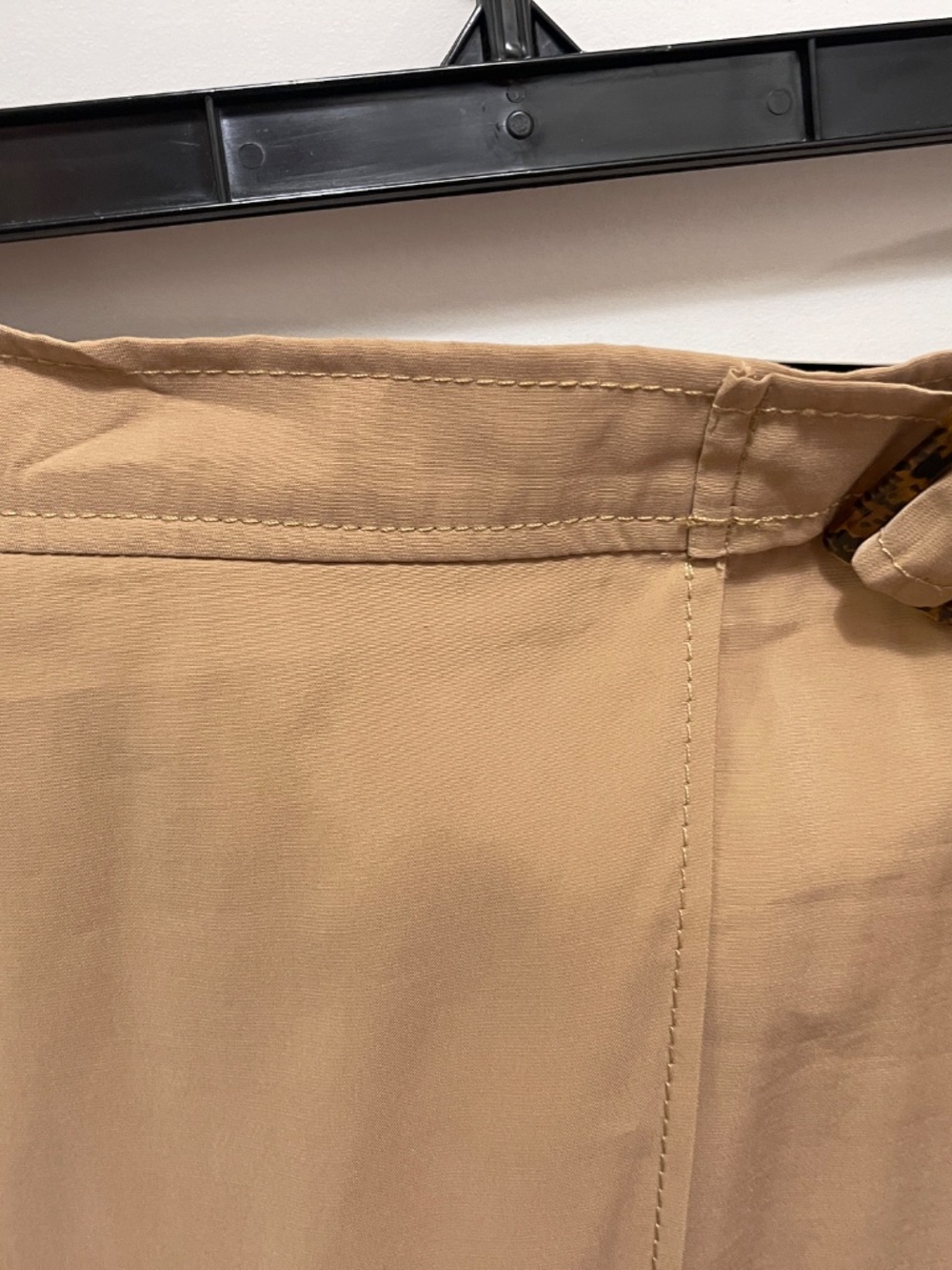 Max Studio light wrap midi skirt beige women L - NWT - Picture 5 of 10
